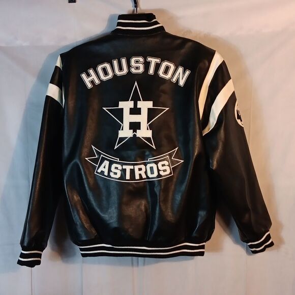 Houston Astros Men's Leather Jacket - Picture 2 of 9